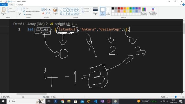 (JavaScript Ders 69) Dizinin Son Index'i Nasıl Seçilir ? смотреть онлайн