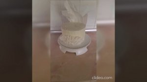 Свадебный белый торт одноярусный