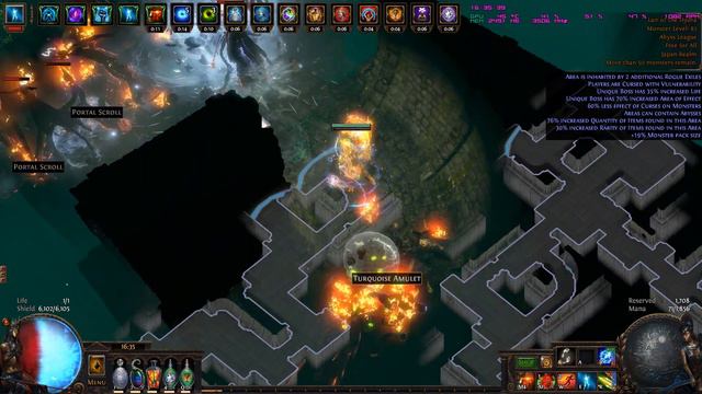 Path of Exile 3 1 abyss pathfinder ci kb T16 lair of the hydra map смотреть онлайн