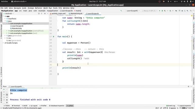 Kotlin Scope Functions (let, with, run, also, apply) - Android Kotlin смотреть онлайн