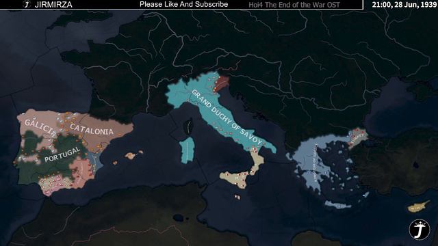 Balkanized Southern Europe Battle Royale - Hoi4 Timelapse смотреть онлайн