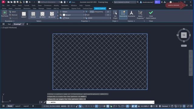 9 - للمبتدئين شرح التهشير فى الأتوكاد HATCH IN AUTOCAD 2024 смотреть онлайн