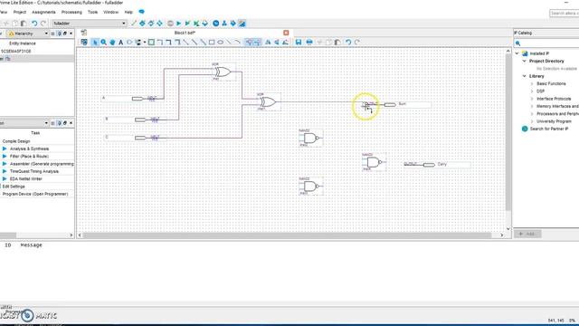 Creating a schematic diagram in Quartus Prime Lite Edition смотреть онлайн