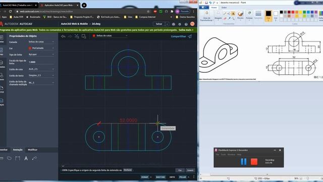AutoCAD Online Gratuito - criando cotas смотреть онлайн
