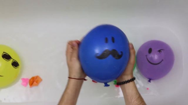 учим цвета для детей Поцелуй розового шарика цветные шарики learn colors смотреть онлайн