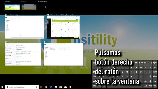 💻💻 Cómo usar [ ESCRITORIOS VIRTUALES ] Windows 10 Usitility1 смотреть онлайн