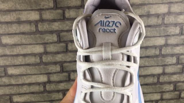 Nike Air Max 270 React Women's Shoe White Violet смотреть онлайн