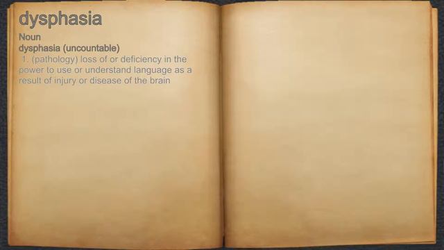 What does dysphasia mean? смотреть онлайн