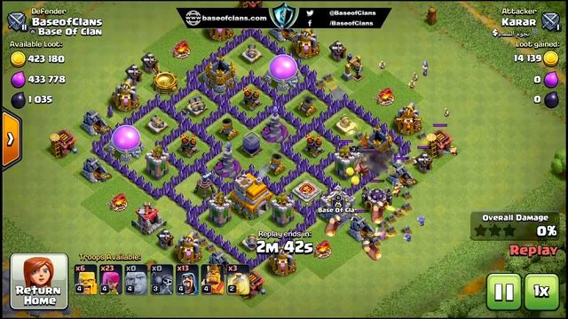 NEW TH7 Base 2022 with "COPY LINK" | BEST Town Hall 7 Hybrid base with REPLAY - Clash of Clans смотреть онлайн