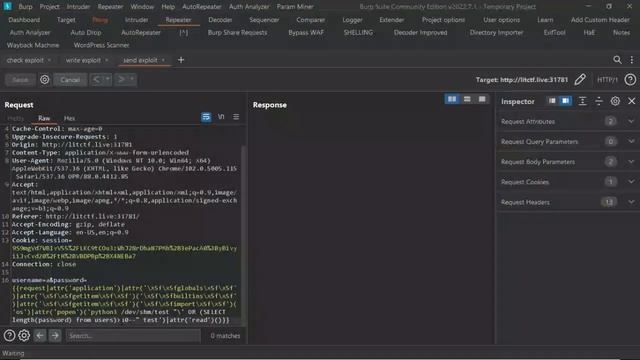 SSTI to RCE to BLIND SQLI in another local server | LITCTF Flushed emojis writeup | Tamil смотреть онлайн