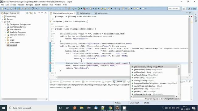 File Content validation in java and spring смотреть онлайн