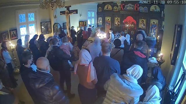 Воскресение. Прп. Паисий Величковский. Литургия. 28.11.2021 год. смотреть онлайн