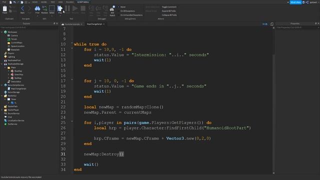 How to Make a MAP CHANGER SCRIPT IN ROBLOX / WITH INTERMISSION BAR смотреть онлайн
