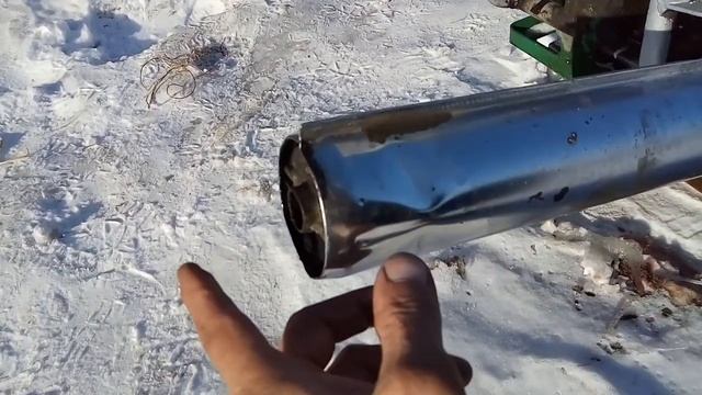 #самодельный #гусеничный #снегоход - палочник