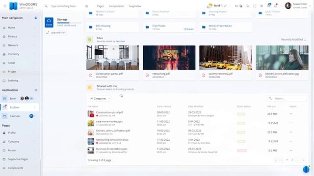 File Explorer App screen | Get WinDOORS | Admin Dashboard HTML Template | Responsive Multipurpose смотреть онлайн