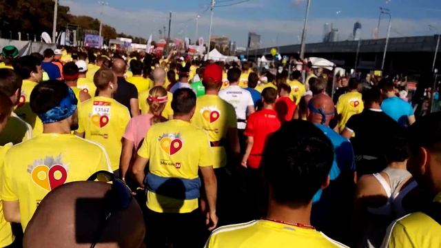 Московский марафон 2015. Старт. смотреть онлайн