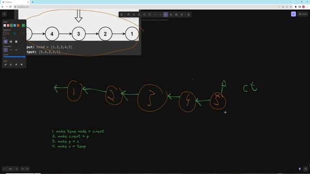 Reverse Linked List - Blind 75 # 44 - Typescript смотреть онлайн