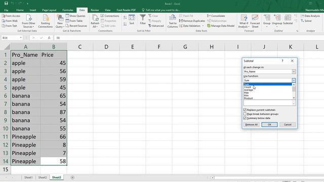 MS EXCEL 2016 PART 86 - SUBTOTAL смотреть онлайн