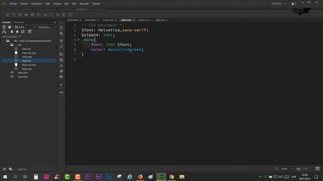 SASS ve SCSS Ders 2 Variables(Değişkenler) смотреть онлайн