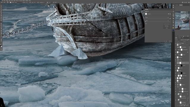 Frozen Ship | Photo Manipulation Speed Art