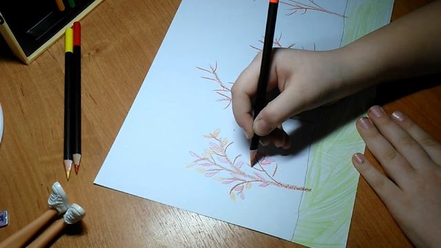 Рисуем восковыми мелками - часть 1 смотреть онлайн