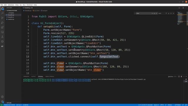 Python PyQt5 #15 | QLineEdit Slot | Tutorial Belajar Pemrograman Bahasa Python Pemula PyQT5 Desktop смотреть онлайн