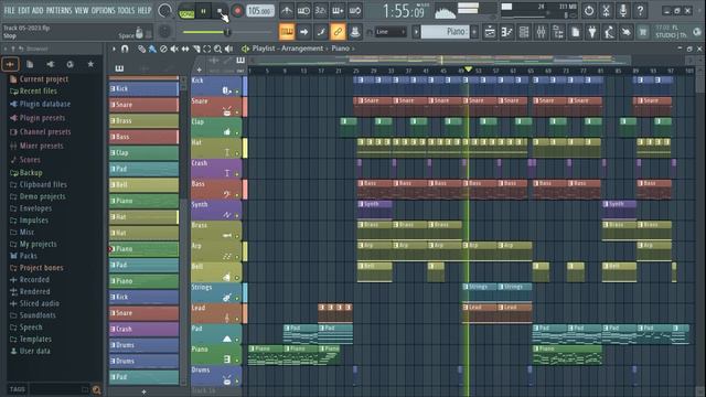 Synth Pop трек в стиле 80х. FL Studio смотреть онлайн
