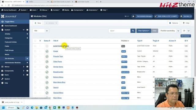 EP.42 แนะนำ JSvisit Visitor Counter โมดูลสถิติเว็บไซต์ - รีวิว Extensions Joomla 2022 смотреть онлайн