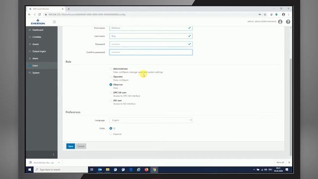 AMS Asset Monitor: User Interface смотреть онлайн