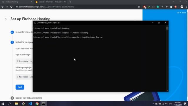 Hosting website on firebase for free | Deploying project to firebase смотреть онлайн