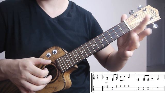 Prayer in C - ukulele tutorial with tabs (good fingerstyle exercise) смотреть онлайн
