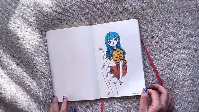 Обзор скетчбука Moleskine І sketchbook 2018-2019 І Часть 3 смотреть онлайн