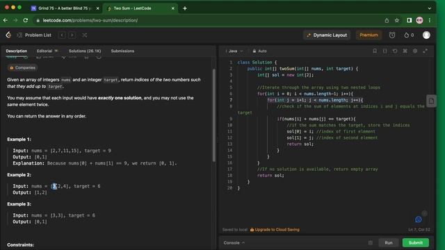 Two Sum Problem | Leetcode - Java | Grind 75: Coding Series смотреть онлайн