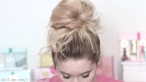 Стильный небрежный пучок за 1-2 минуты на средние/длинные волосы