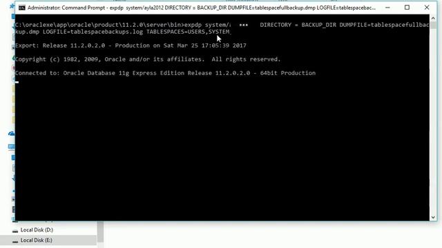 Exporting Data using EXPDP utility in Oracle. смотреть онлайн