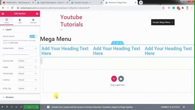 How To Create Mega Menu Using Elementor Template (Beginners Guider 2023) смотреть онлайн