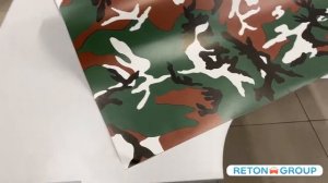 Виниловая плёнка: летний камуфляж Reton Group  / для оклейки кузова авто / самоклеющаяся пленка