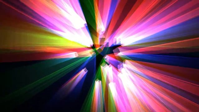 Футаж фона: Лучи лазерной разноцветной абстракции смотреть онлайн