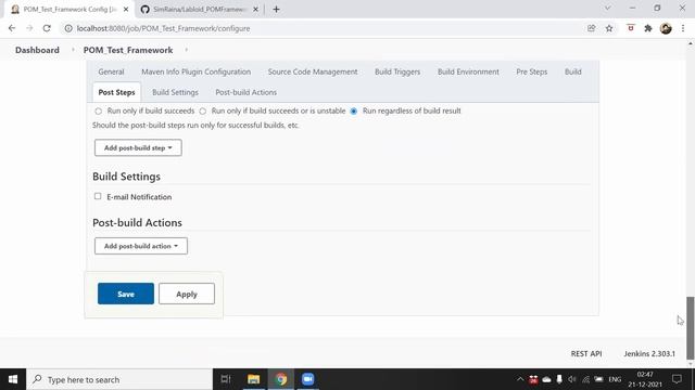 Run UI tests on Jenkins local server смотреть онлайн