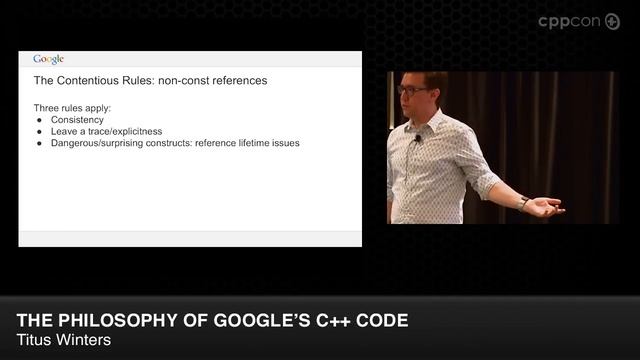 CppCon 2014: Titus Winters "The Philosophy of Google's C++ Code" смотреть онлайн
