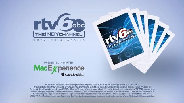 RTV6 Online Sweepstakes for an iPad ID смотреть онлайн