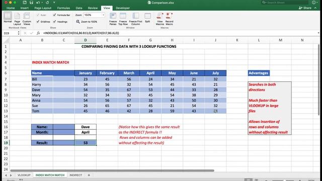 Intermediate to Advanced Excel. Comparing the 3 most used lookup functions смотреть онлайн