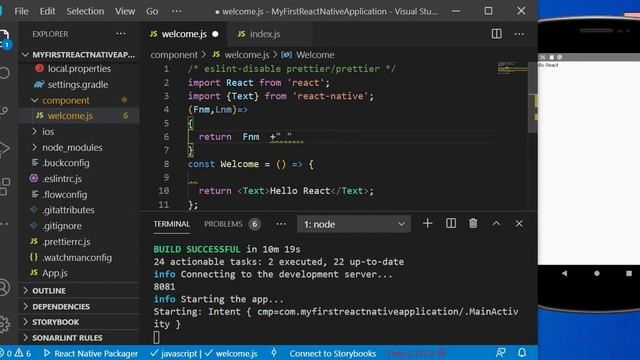 7. JSX in React Native смотреть онлайн