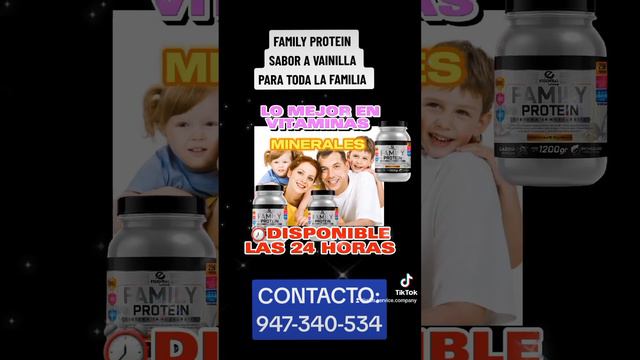 NUTRICIÓN. "FAMILY PROTEIN" sabor a vainilla Endulzado con stevia. смотреть онлайн