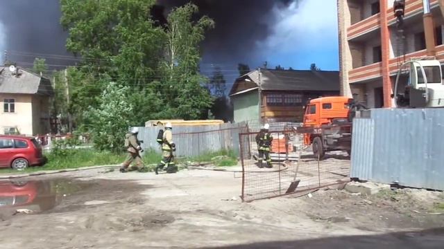 Пожар на ул. Советской, 35 смотреть онлайн