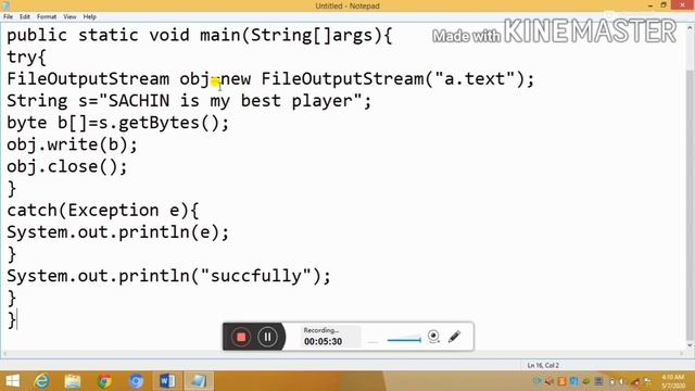 java io stream|file io in java|file input and output stream in java|java I/o stream Program смотреть онлайн
