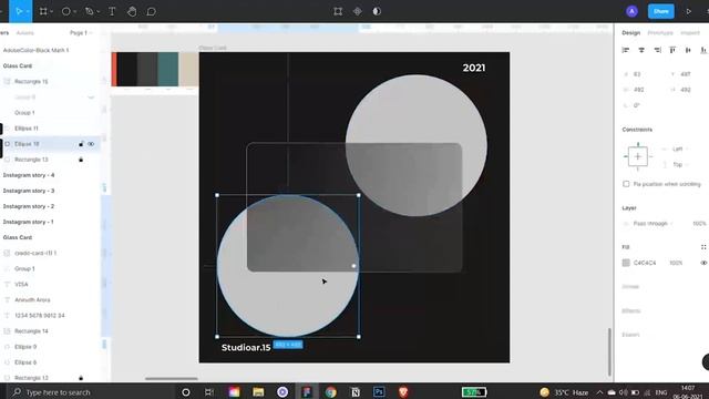 Glassmorphism / Glass Card Effect | Figma Tutorial