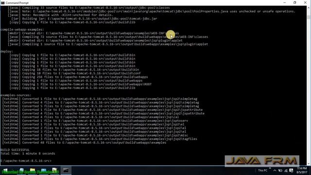 How to build Tomcat 8.5.16 source code and make it up and running смотреть онлайн