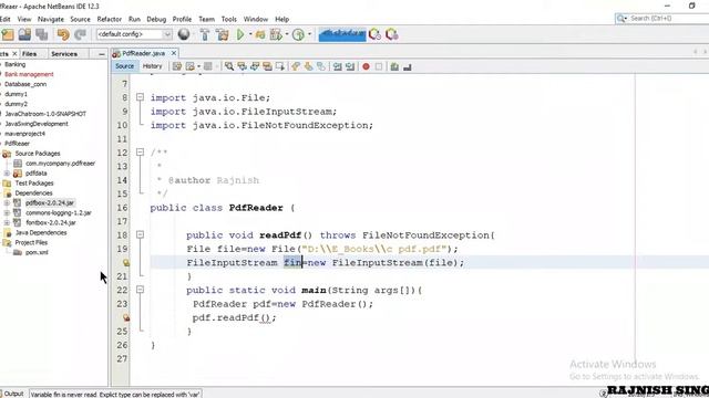 How to read pdf file in Java | Read pdf file in java using Apache PDFbox in Hindi |Apache PDFbox AP смотреть онлайн