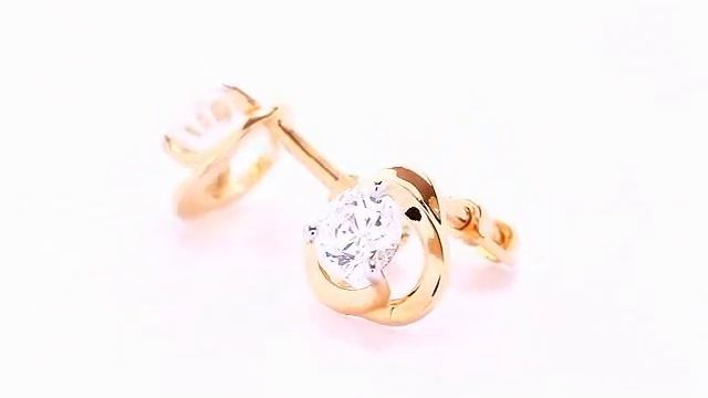 Серьги гвоздики Т142025630. Ювелирные изделия KARATOV смотреть онлайн